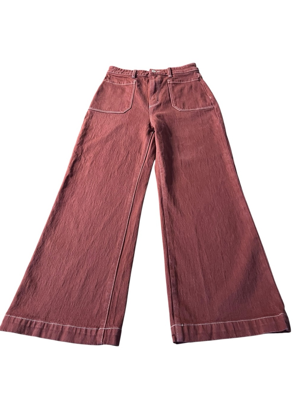 ROLLA'S Dusty Rose High Rise Wide-Leg Jeans Size 28